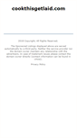 Mobile Screenshot of cookthisgetlaid.com